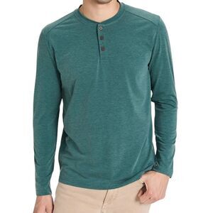 Fair Harbor The SeaBreeze Henley Seapine Green Henley M